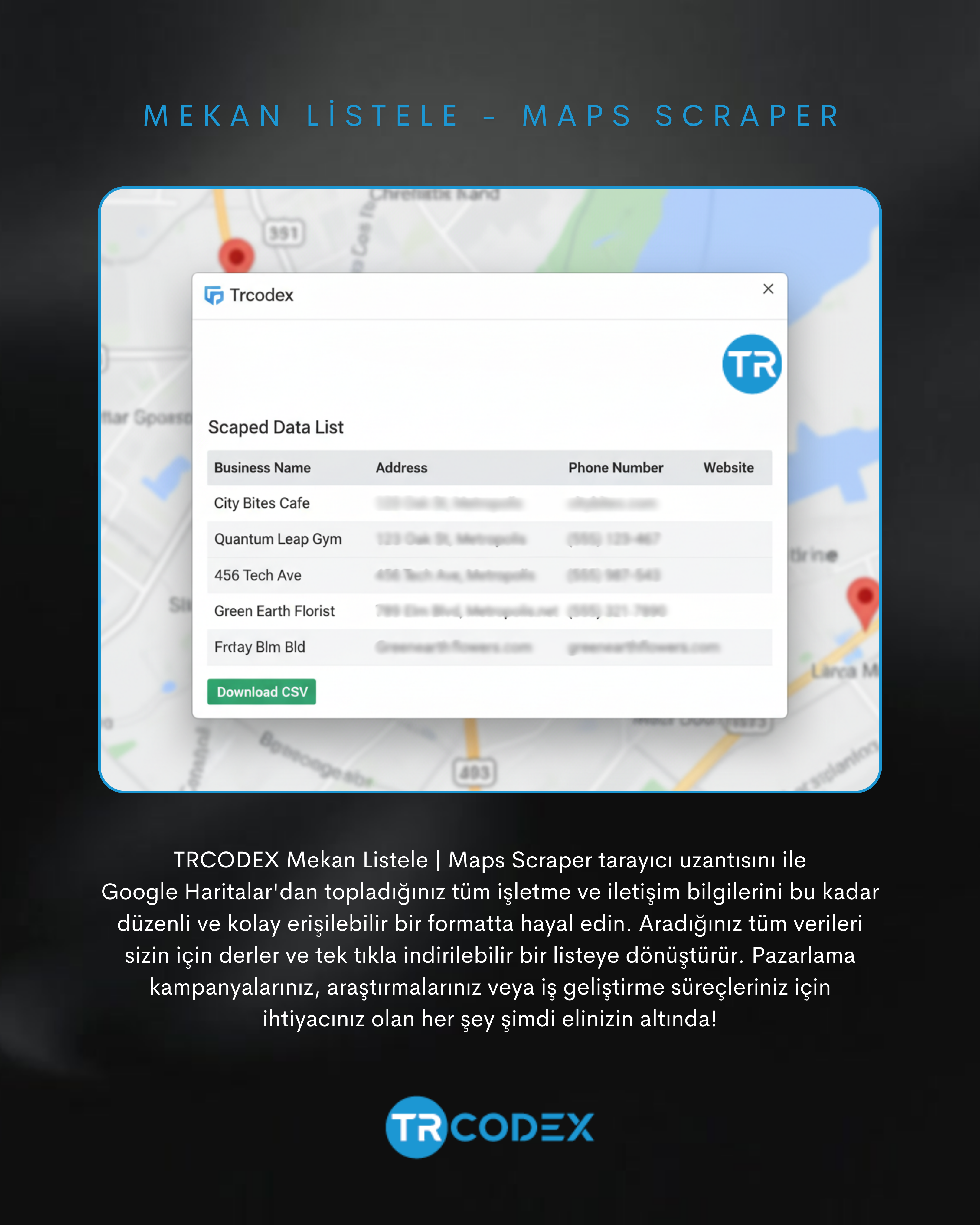 Mekan Listele - Maps Scraper Eklentisi - Görsel 3